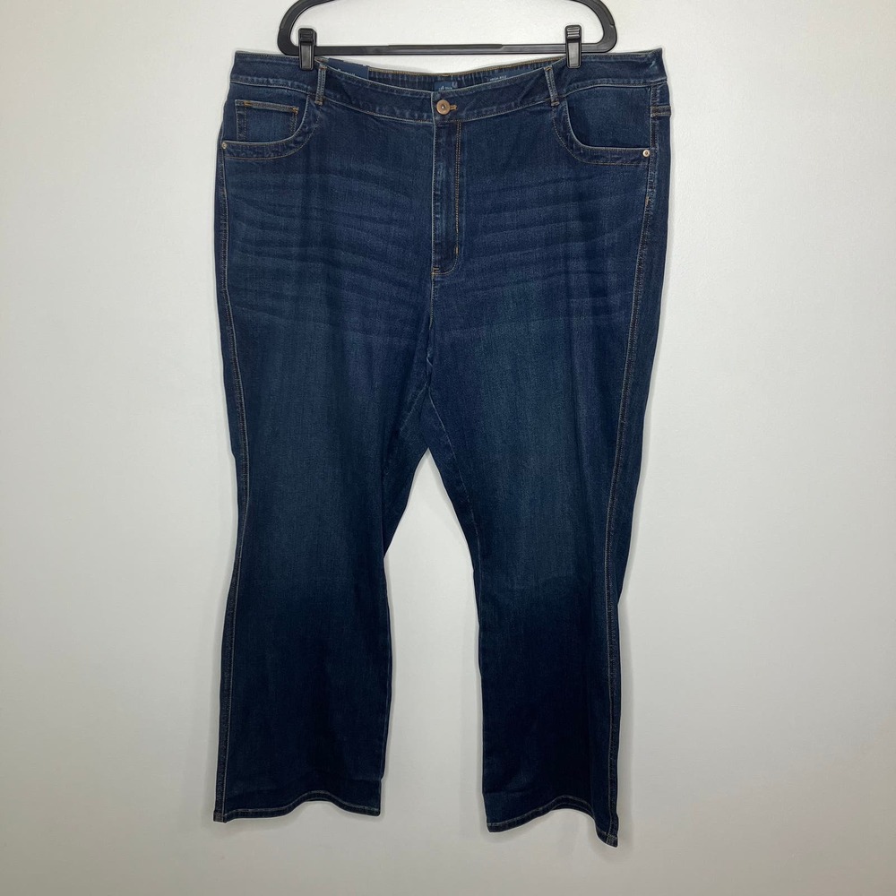 NWT J. JILL Bootcut High Rise Highland Wash Stretch Waist 28 Plus Size